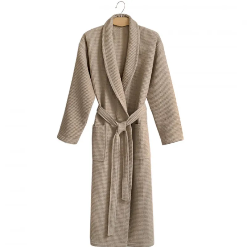Халат С №302 Waffle robe Beige - 1