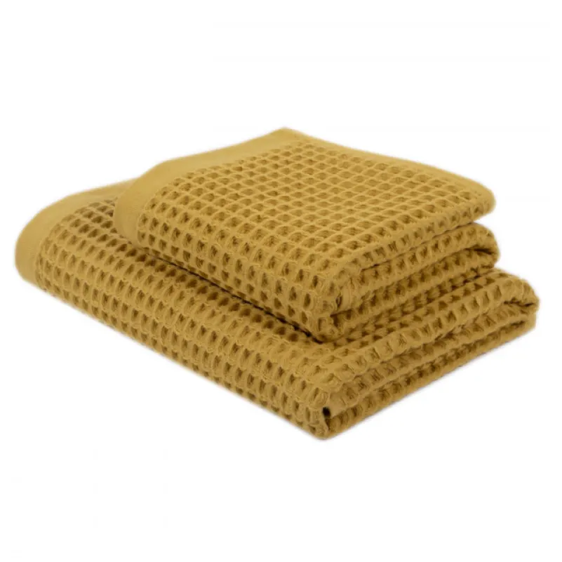 Полотенце С №401 Luxury Waffle Mustard - 2