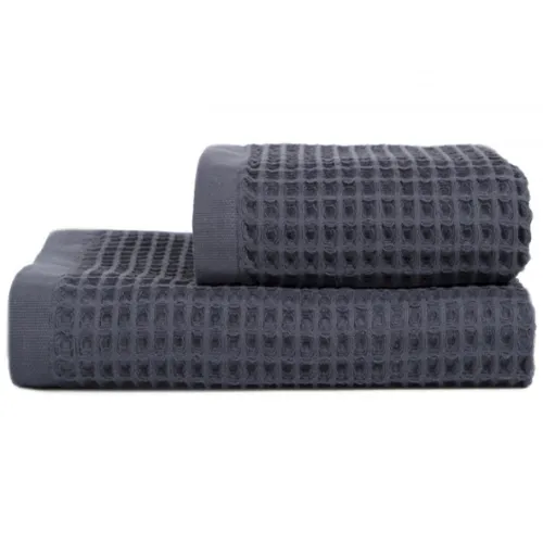 Рушник С №402 Luxury Waffle Dark grey - 4