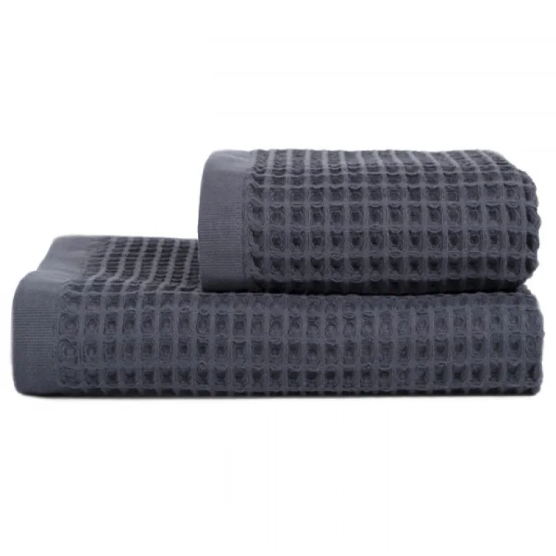 Рушник С №402 Luxury Waffle Dark grey - 3