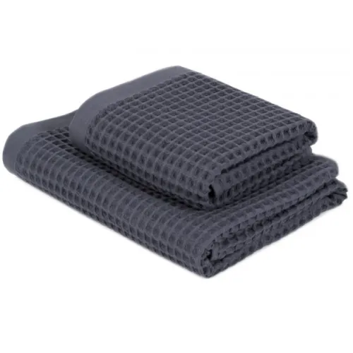 Рушник С №402 Luxury Waffle Dark grey - 3