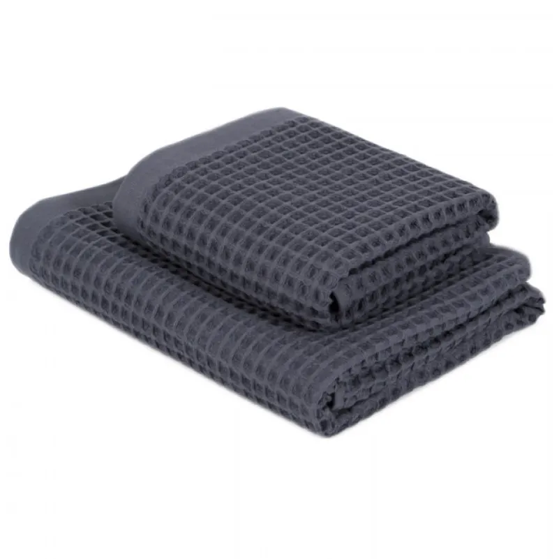 Рушник С №402 Luxury Waffle Dark grey - 2