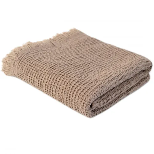 Полотенце С  №404 Luxury Viscous Dark beige - 3
