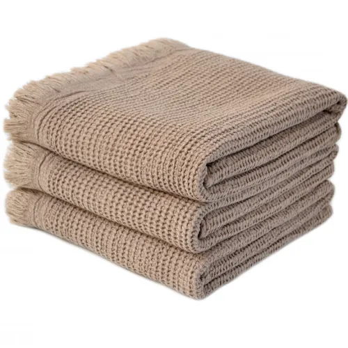 Полотенце С  №404 Luxury Viscous Dark beige - 4