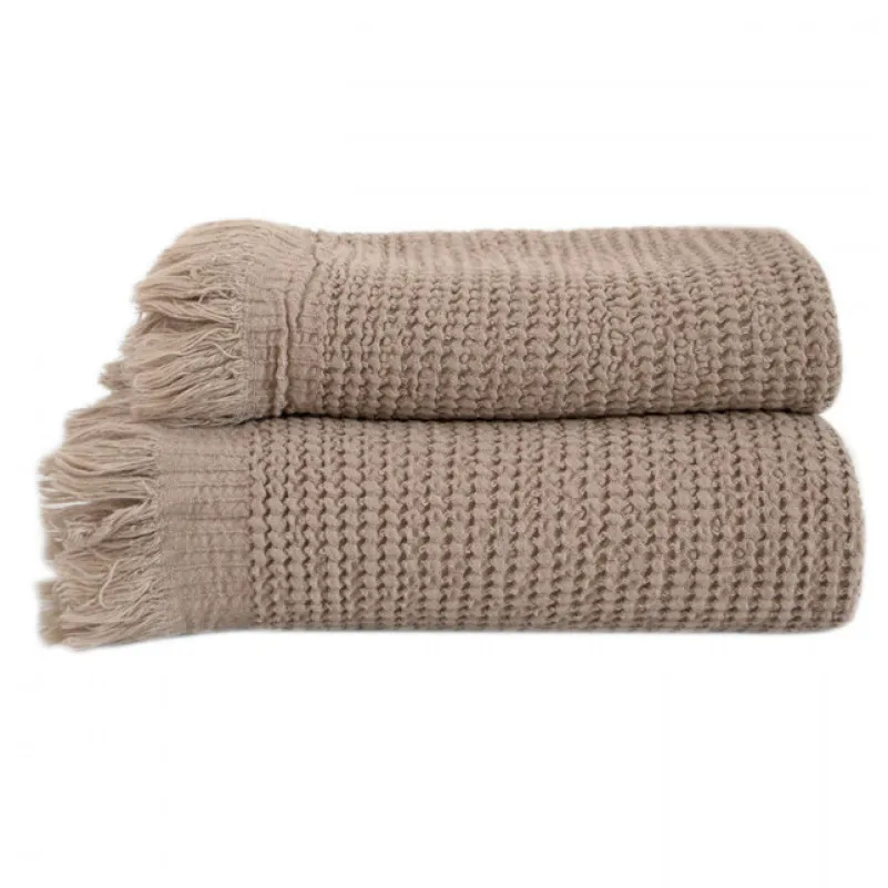 Рушник С №404 Luxury Viscous Dark beige - 5