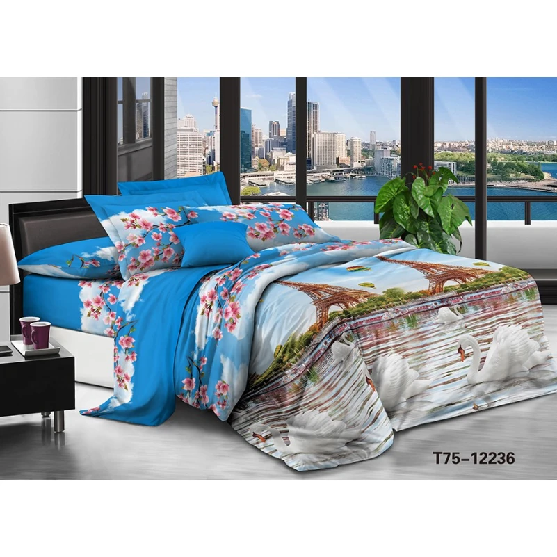 Комплект постельного белья Микрофибра принт 15-0384 San Sebastian