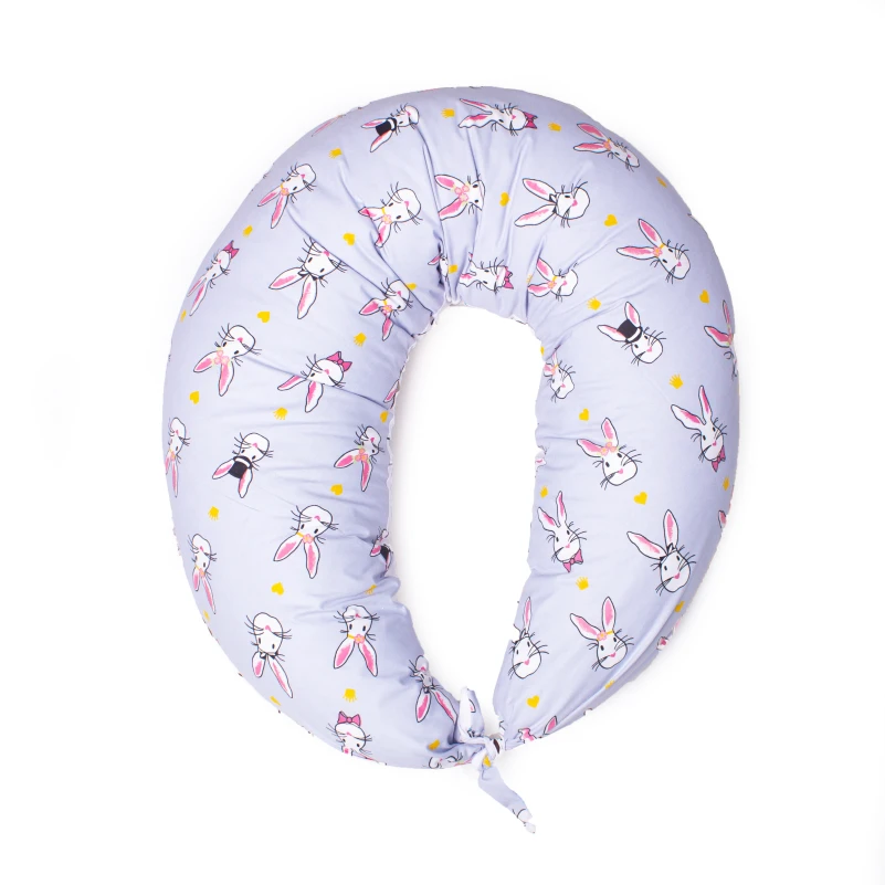Подушка для беременных и кормления №8310 Print Line 17-0527 Bunnies EcoSilk бязь - 6