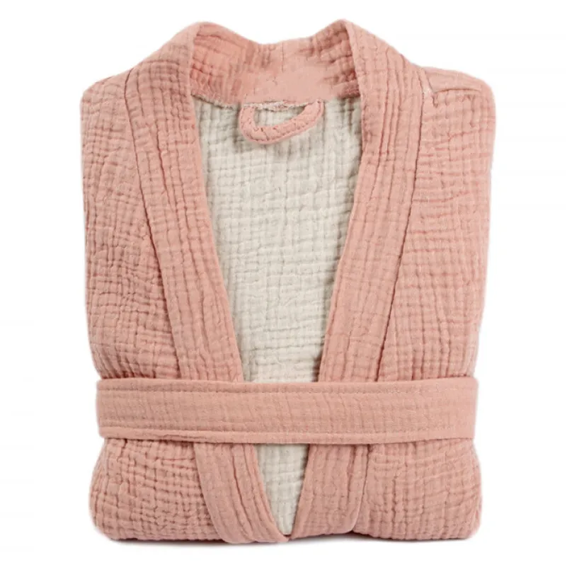 Халат С №602 Muslin robe Powdery