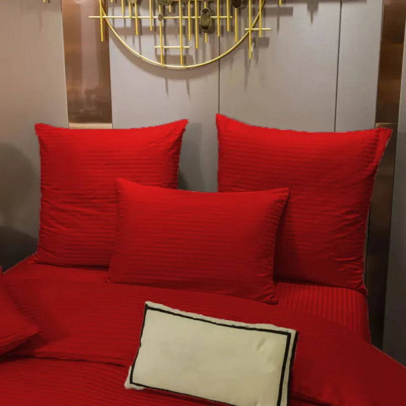 Наволочка №10027 Satin Stripe 30-0018 Red - 1