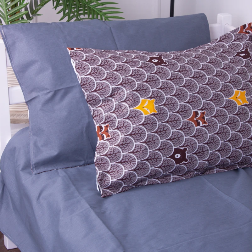 Комплект постільної білизни Бязь Kids Time 17-0526 Fabulous forest grey - 6