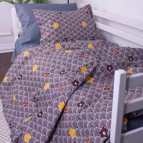 Підковдра Бязь Kids Time 17-0526 Fabulous forest grey