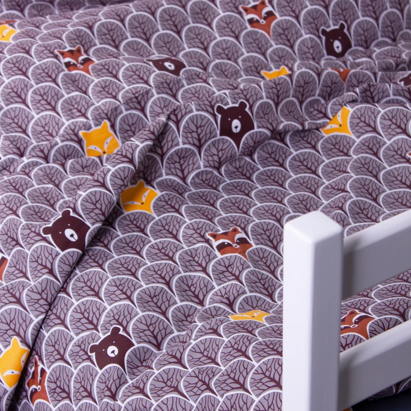 Комплект постільної білизни Бязь Kids Time 17-0526 Fabulous forest grey - 3