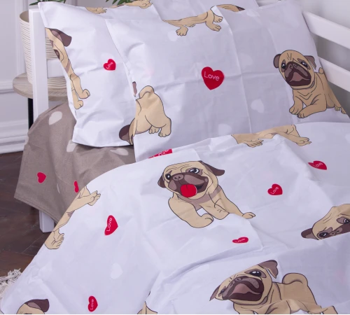 Наволочка Бязь Kids Time 17-0566 Pug-dog - 2