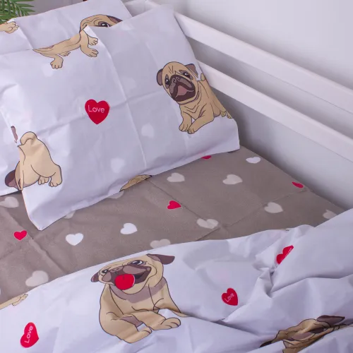 Простирадло Бязь Kids Time 17-0566 Pug-dog - 3