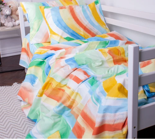 Комплект постільної білизни Бязь Kids Time 17-0577 Summer paint