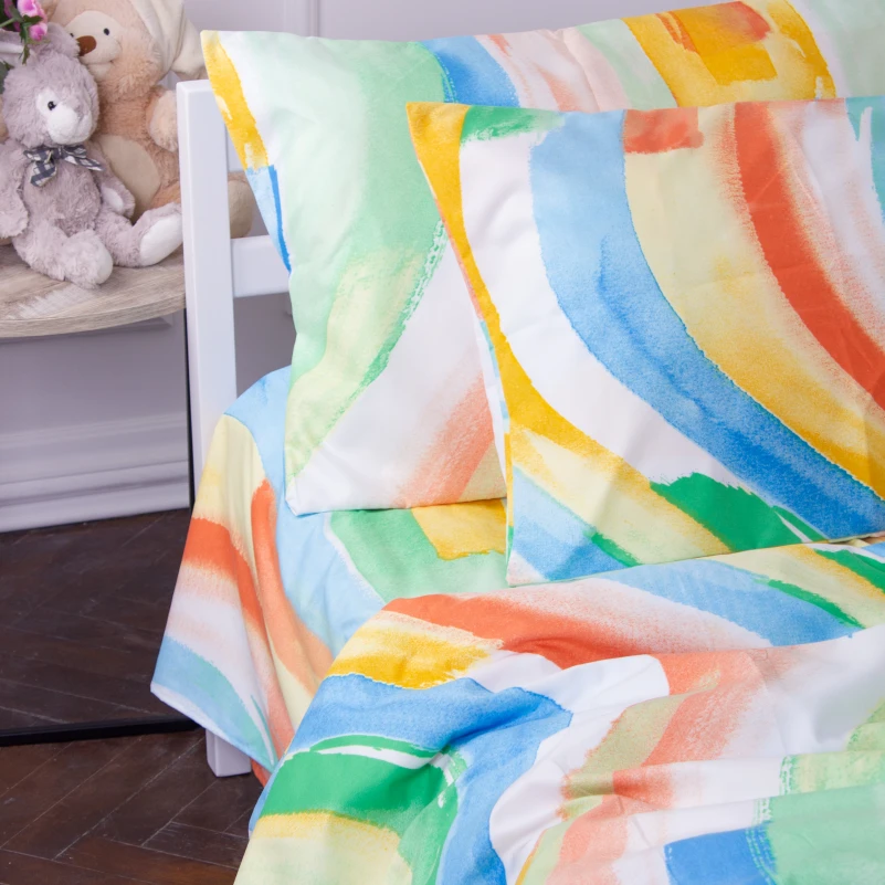 Простынь Бязь Kids Time 17-0577 Summer paint - 2