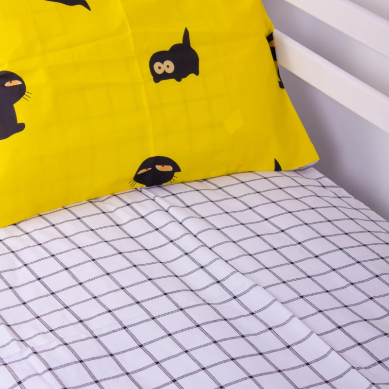 Простынь Бязь Kids Time 17-0572 Black Cat