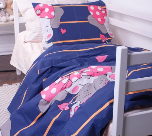 Комплект постільної білизни Бязь Kids Time 17-0539 Elephant