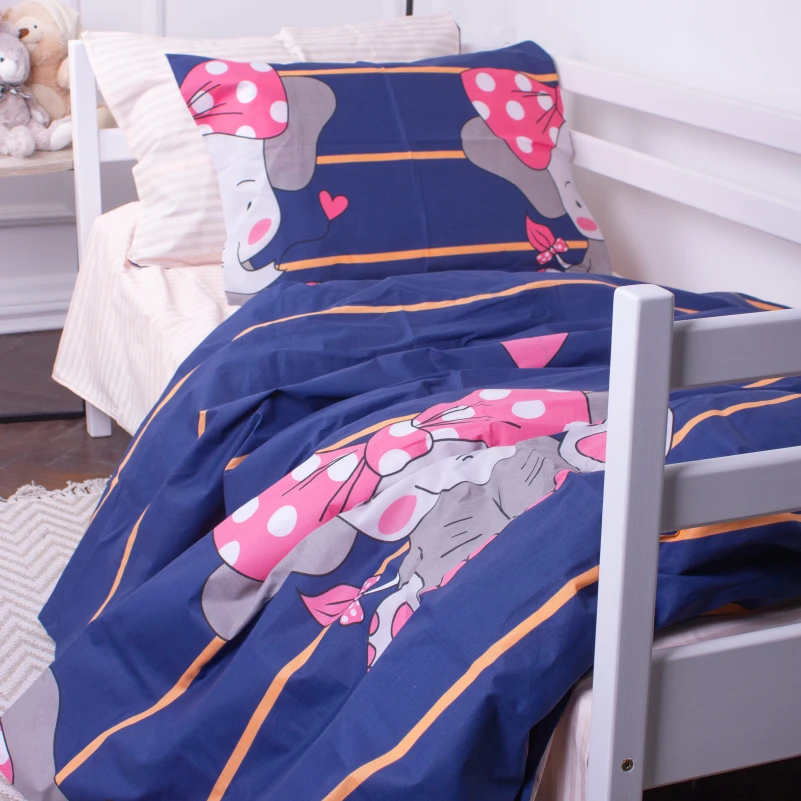 Комплект постільної білизни Бязь Kids Time 17-0539 Elephant