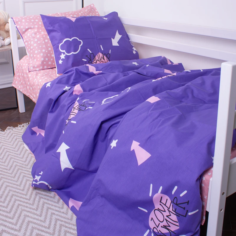 Комплект постільної білизни Бязь Kids Time №137 Nina 2 - 5