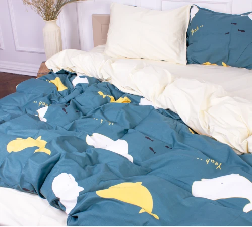 Комплект постельного белья Сатин 22-1219 Whale - 2