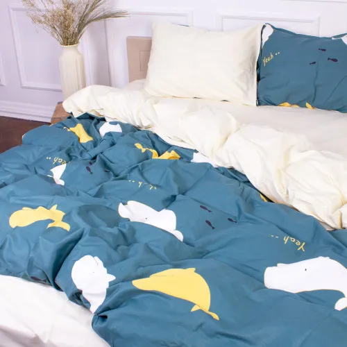 Комплект постільної білизни Сатин 22-1219 Whale - 2
