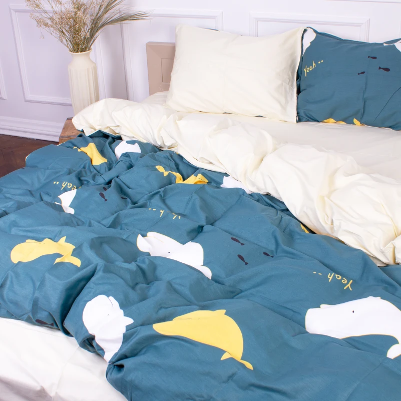 Комплект постельного белья Сатин 22-1219 Whale - 1