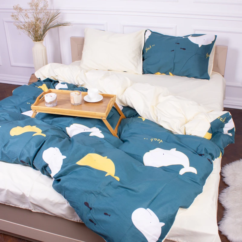 Комплект постельного белья Сатин 22-1219 Whale - 2