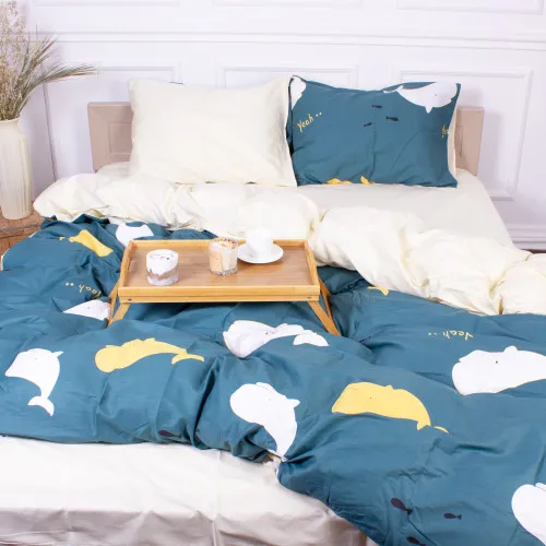 Комплект постільної білизни Сатин 22-1219 Whale