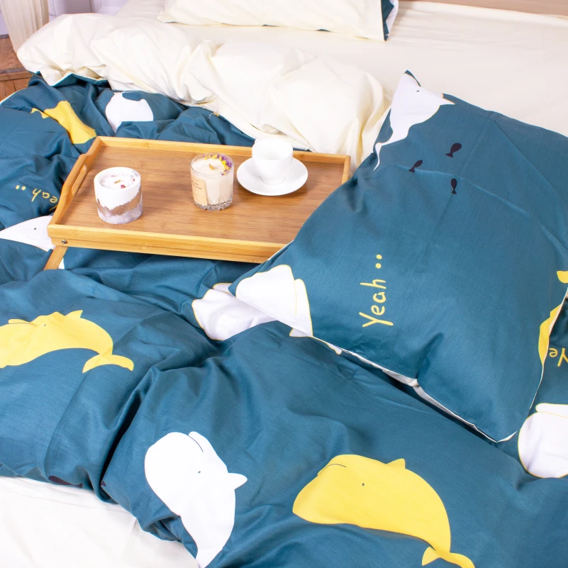 Комплект постельного белья Сатин 22-1219 Whale - 5