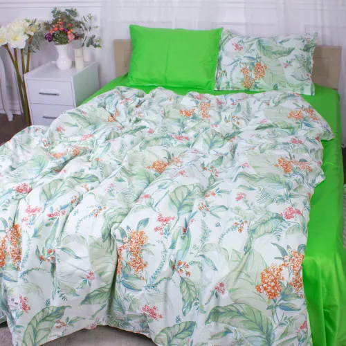 Комплект постельного белья Сатин 22-1355 Natural flowers - 2