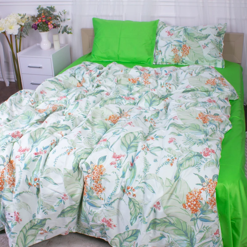 Простынь Бязь Сатин 22-1355 Natural flowers - 4