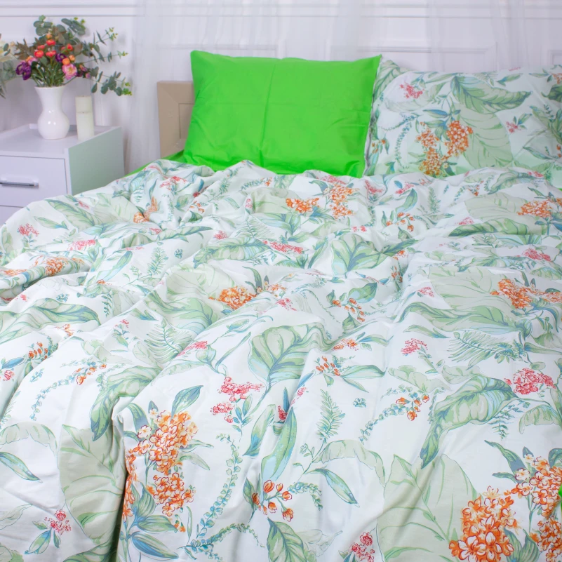 Наволочка Бязь Сатин 22-1355 Natural flowers - 4