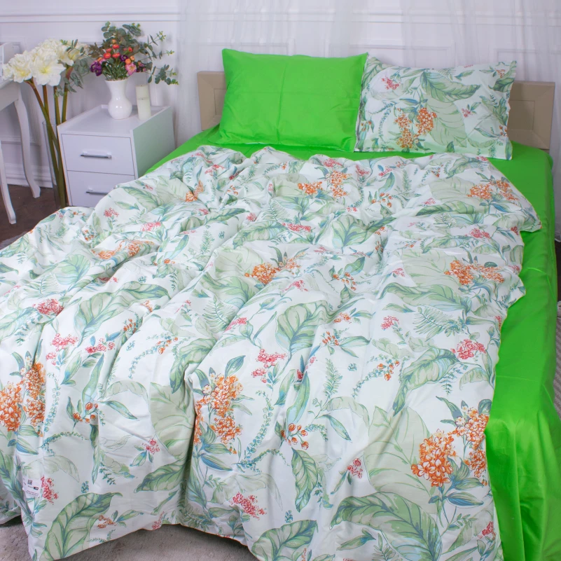 Наволочка Бязь Сатин 22-1355 Natural flowers - 3