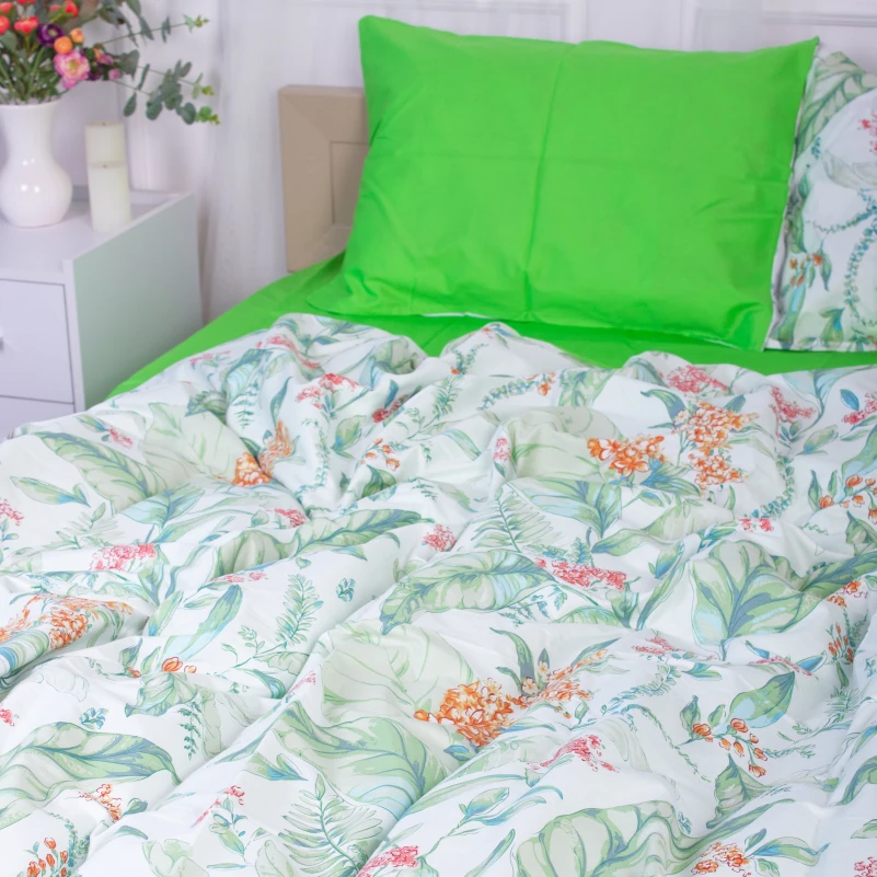 Наволочка Бязь Сатин 22-1355 Natural flowers - 2