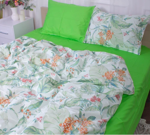 Наволочка Бязь Сатин 22-1355 Natural flowers