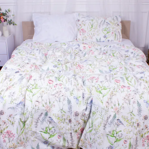 Комплект постільної білизни Сатин 22-1352 Language of flowers