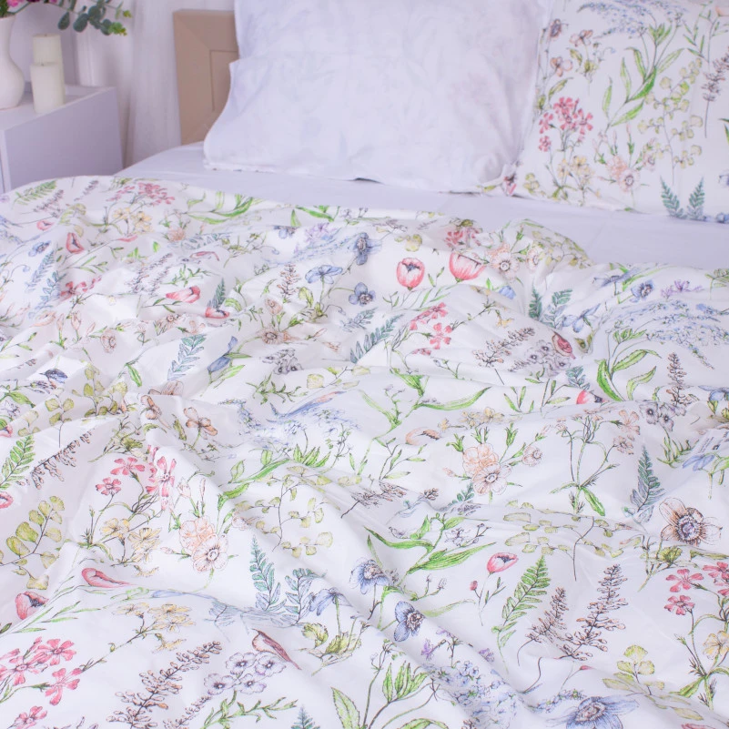 Комплект постельного белья Сатин 22-1352 Language of flowers - 5
