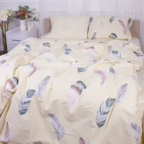 Комплект постільної білизни Сатин 22-1351 Feathers - 2
