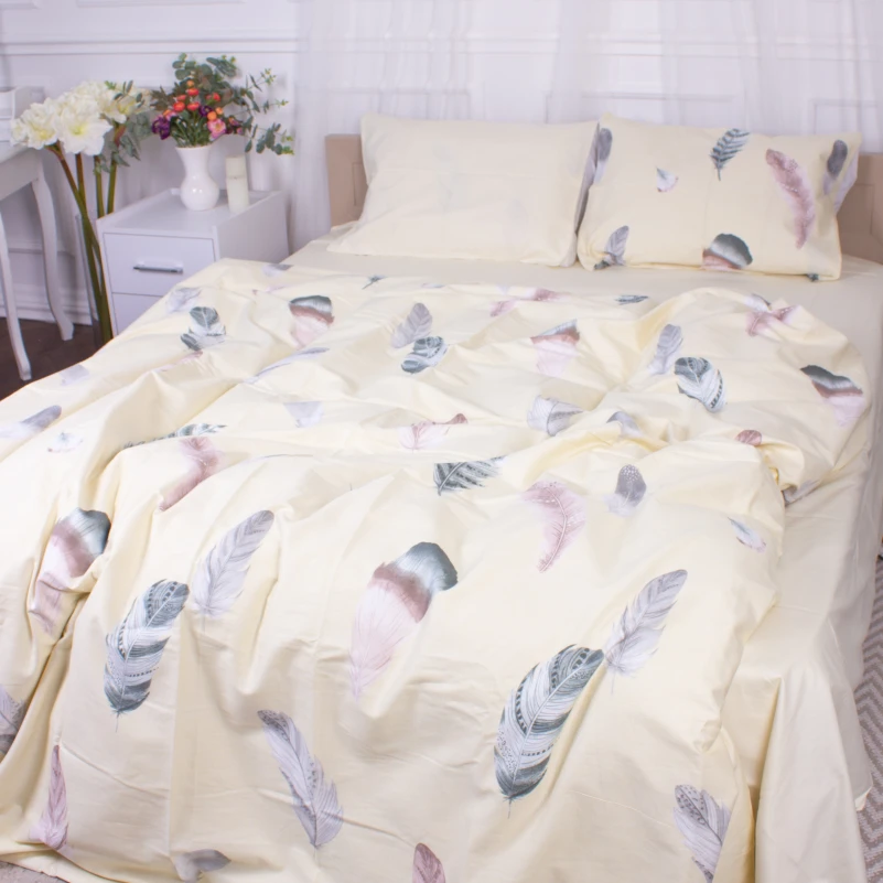 Комплект постельного белья Сатин 22-1351 Feathers - 2