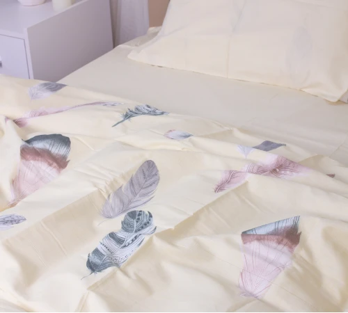 Простирадло Бязь Сатин 22-1351 Feathers - 2