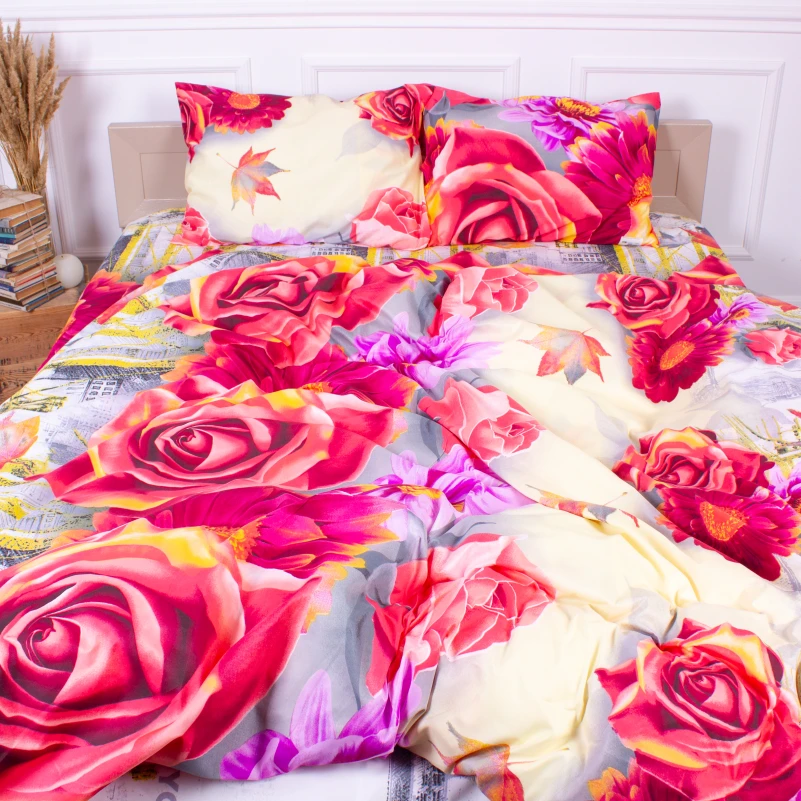 Комплект постільної білизни Мікрофібра принт 15-0166 Latvia