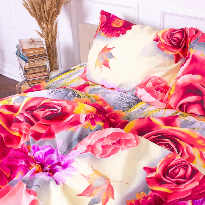 Комплект постільної білизни Мікрофібра принт 15-0166 Latvia - 2