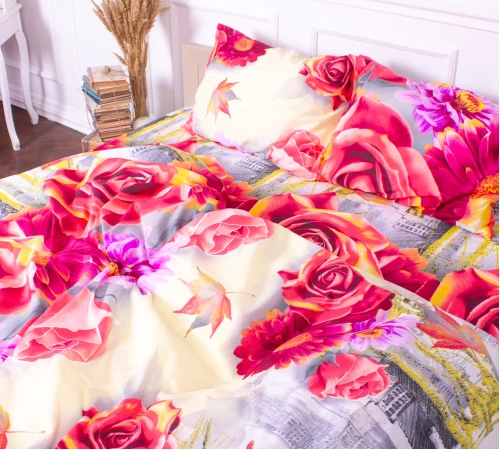 Комплект постельного белья Микрофибра принт 15-0166 Latvia - 2