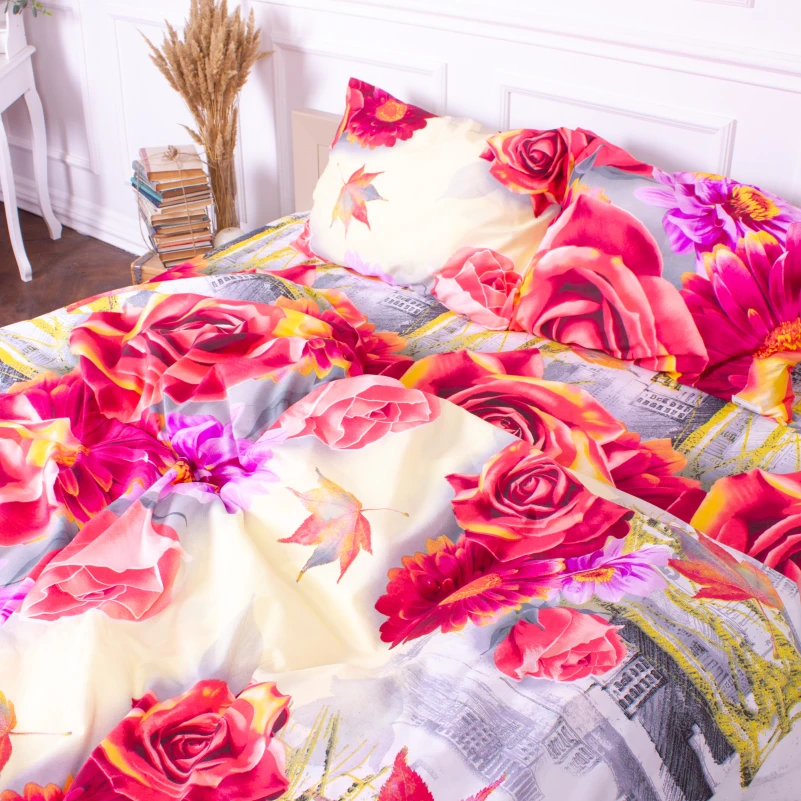 Комплект постільної білизни Мікрофібра принт 15-0166 Latvia - 1