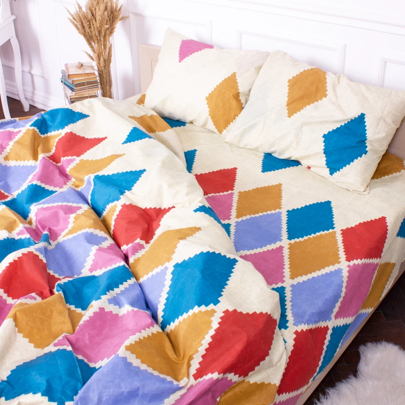 Комплект постельного белья Микрофибра принт 15-0244 Edward - 4