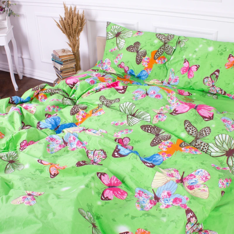 Комплект постельного белья Микрофибра принт 15-0607 Butterflies - 1