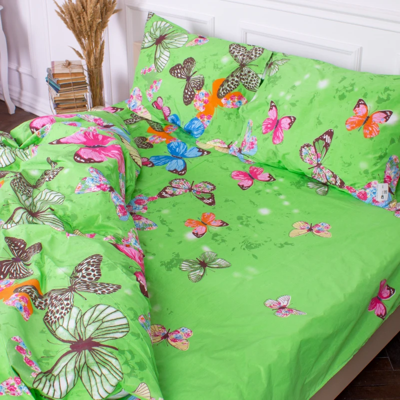 Комплект постельного белья Микрофибра принт 15-0607 Butterflies - 7