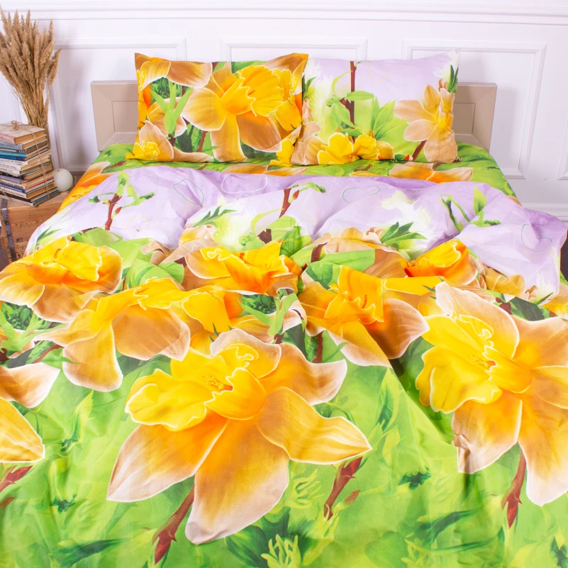 Комплект постельного белья Микрофибра принт 15-0609 Orchid