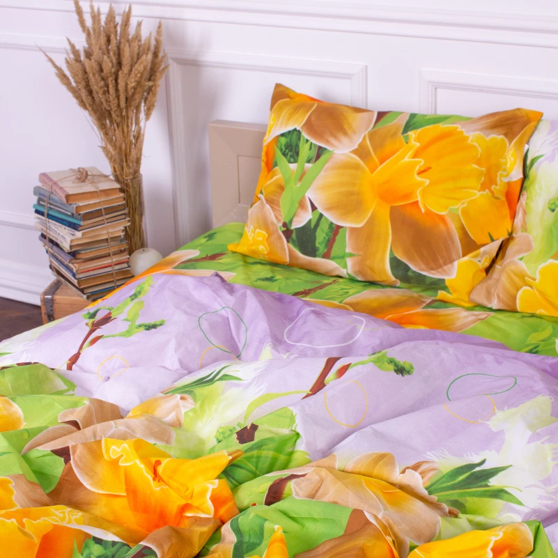 Комплект постельного белья Микрофибра принт 15-0609 Orchid - 3
